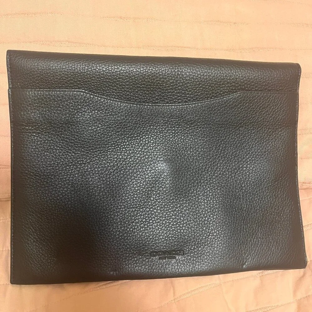 Coach full grain pebbled leather Tablet Sleeve